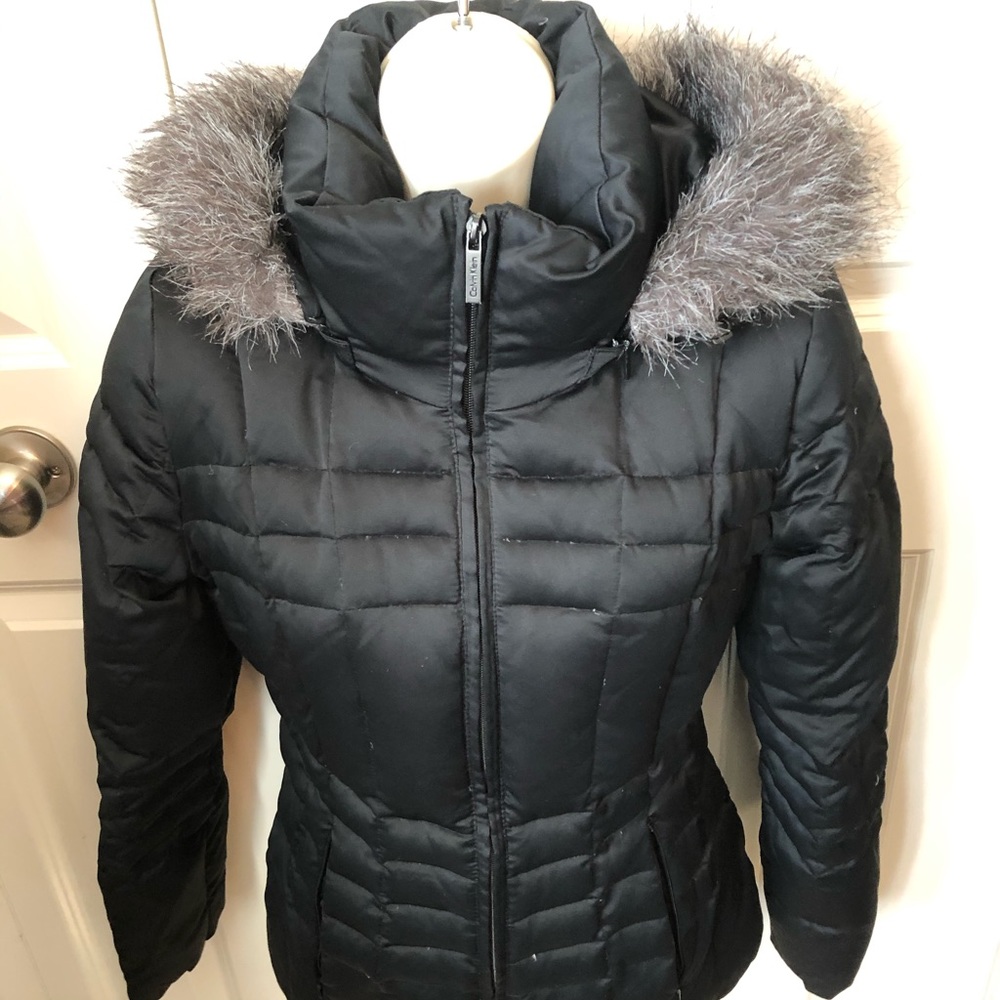EUC Calvin Klein black puffer size small - Picture 1 of 10